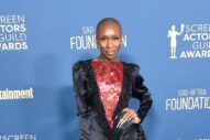 Cynthia Erivo Gave Us a Shot of Red at a SAG Party