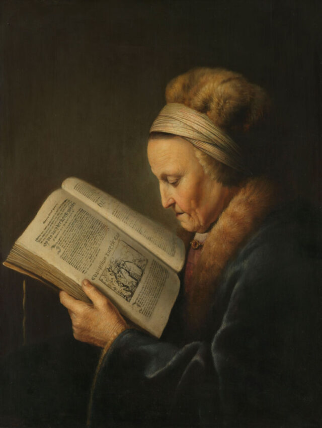 Old Woman Reading