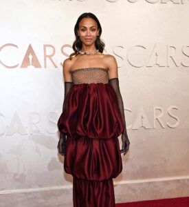 Zoe Saldana Won the Oscar In Her Worst Dress of Awards Season