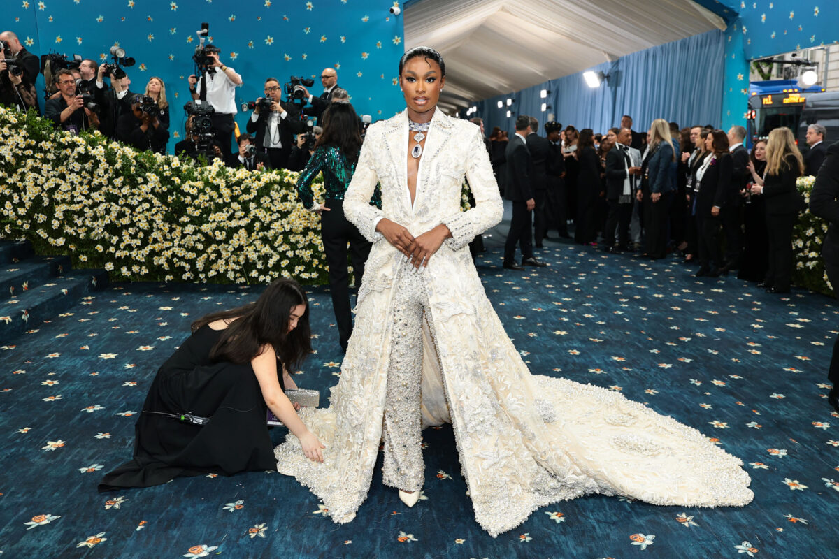 Zac Posen and Laura Harrier in custom Gap Studio - Met Gala - 23