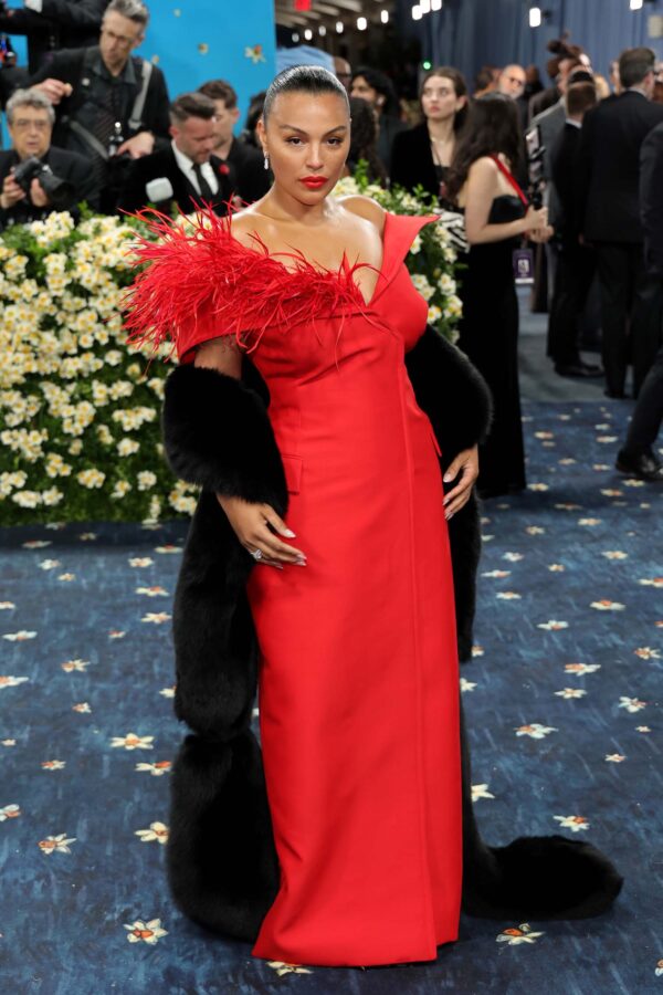 gabby thomas red dress time 's The Closers Impact Dinner