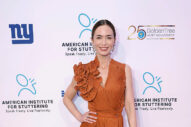 Emily Blunt Makes Burnt Orange Work For Her
