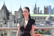 Rachel Brosnahan Leans on Black in London