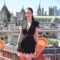 Rachel Brosnahan Leans on Black in London