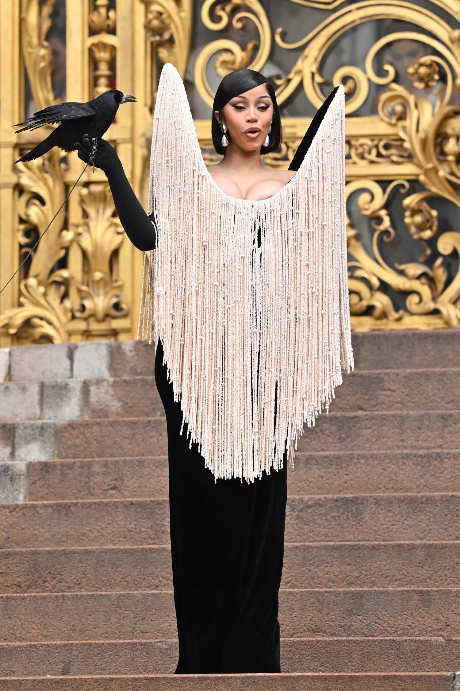 Cardi B Wore a Live Bird to Schiaparelli - Go Fug Yourself - Cardi