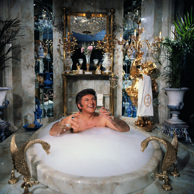 Liberace Taking a Bubble Bath