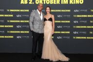 Emily Blunt and The Rock Arrive in Berlin