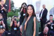 Greta Lee Busted Out a More Dramatic Dior in Venice