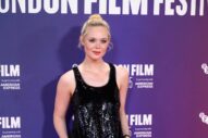 Elle Fanning Revives the Dress Over Pants