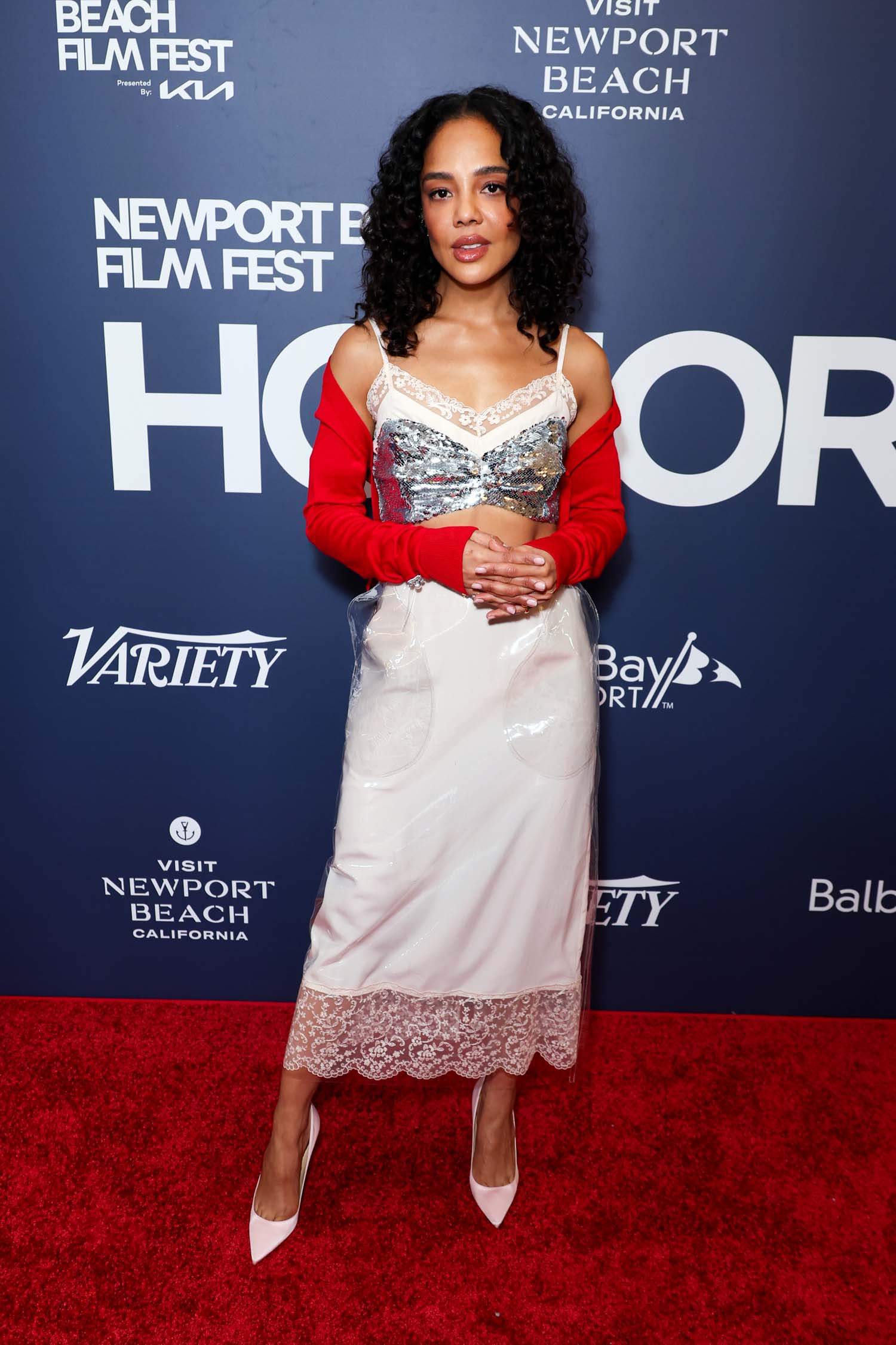 green emerald velvet dress The Classic  Newport Beach Film Festival