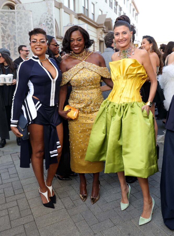 Taraji P. Henson, Viola Davis in custom Swarovski Couture, and