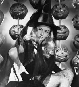 Veronica Lake Posing as Witch