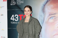 Juliette Binoche Looks Cozy in Italy