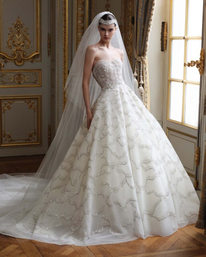 elie saab beaded wedding dress Mac Duggal, Floral beaded one shoulder gown, Gold #5955 | Shop Bridesmaids  Dresses | 10% Off Your First Order | Shaide main image 0