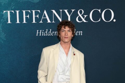 Connor Storrie Brought Great Hair and Custom Calvin Klein to a Tiffany Bash