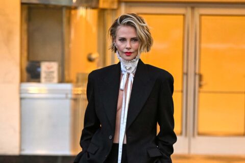 Charlize Wore a Ruff from Dior Homme