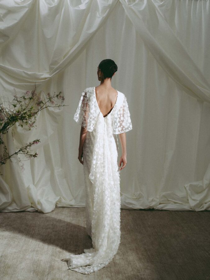 markarian silk wedding dress Bridal Adeline silk organza gown in white - Markarian