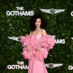 Chase Infiniti Grabbed a Gotham TV Award in Feathers