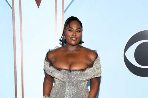 Danielle, Meg, Anika, June: Sparkly Metallics at the Tonys