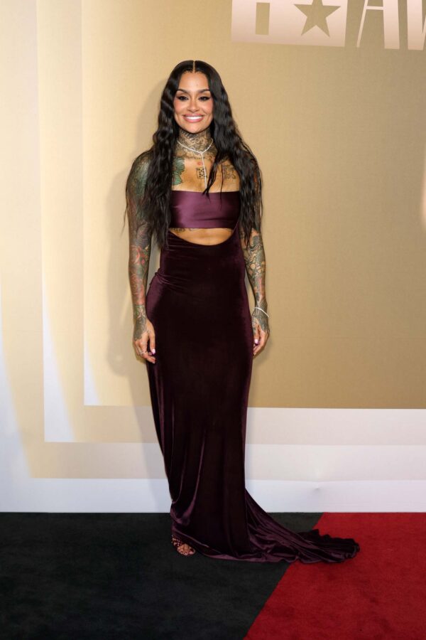 yung miami burgundy dress Yung Miami - Bet Awards