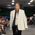 Sharon Stone Closed Vetements in Paris