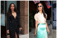Zoe Saldaña Also Went Outside