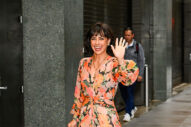 Constance Zimmer Mixes Patterns Adeptly