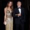 Amal Glittered in Gold at the Albies